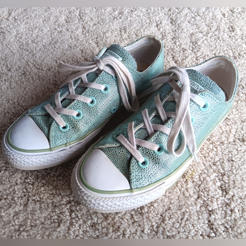 Sparkly Converse Shimmer Bling Shiny Chuck Taylors 553347C Womens Size 5